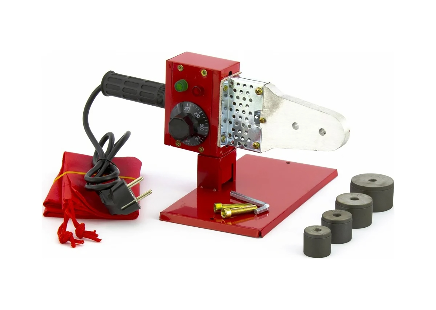 Аппарат для сварки пластиковых труб KRONWERK KW 600, 600 Вт, насадки 20–40 мм