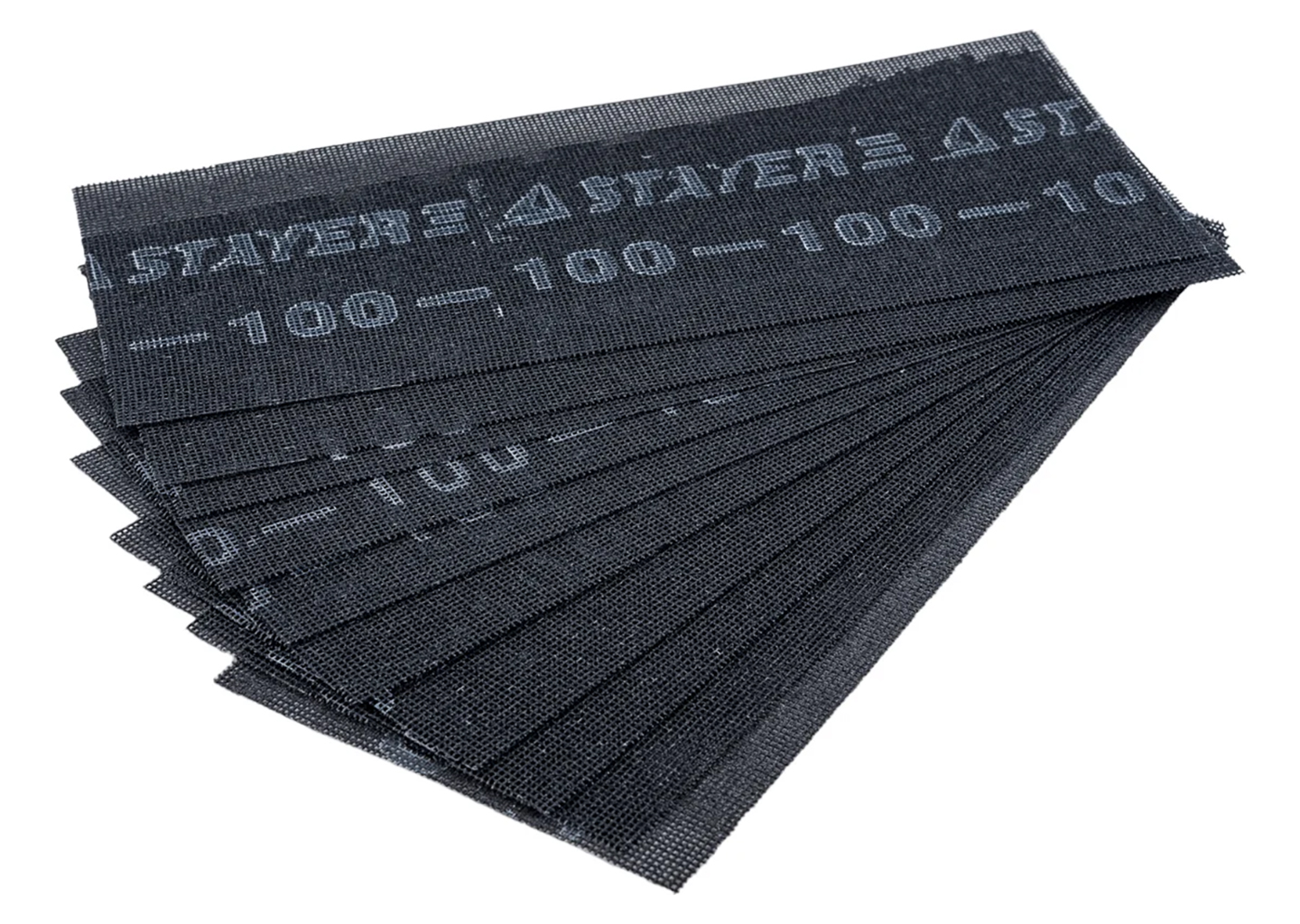 Абразивная водостойкая шлифовальная сетка STAYER 3547-100, 10 листов 110×270 мм, зерно 100