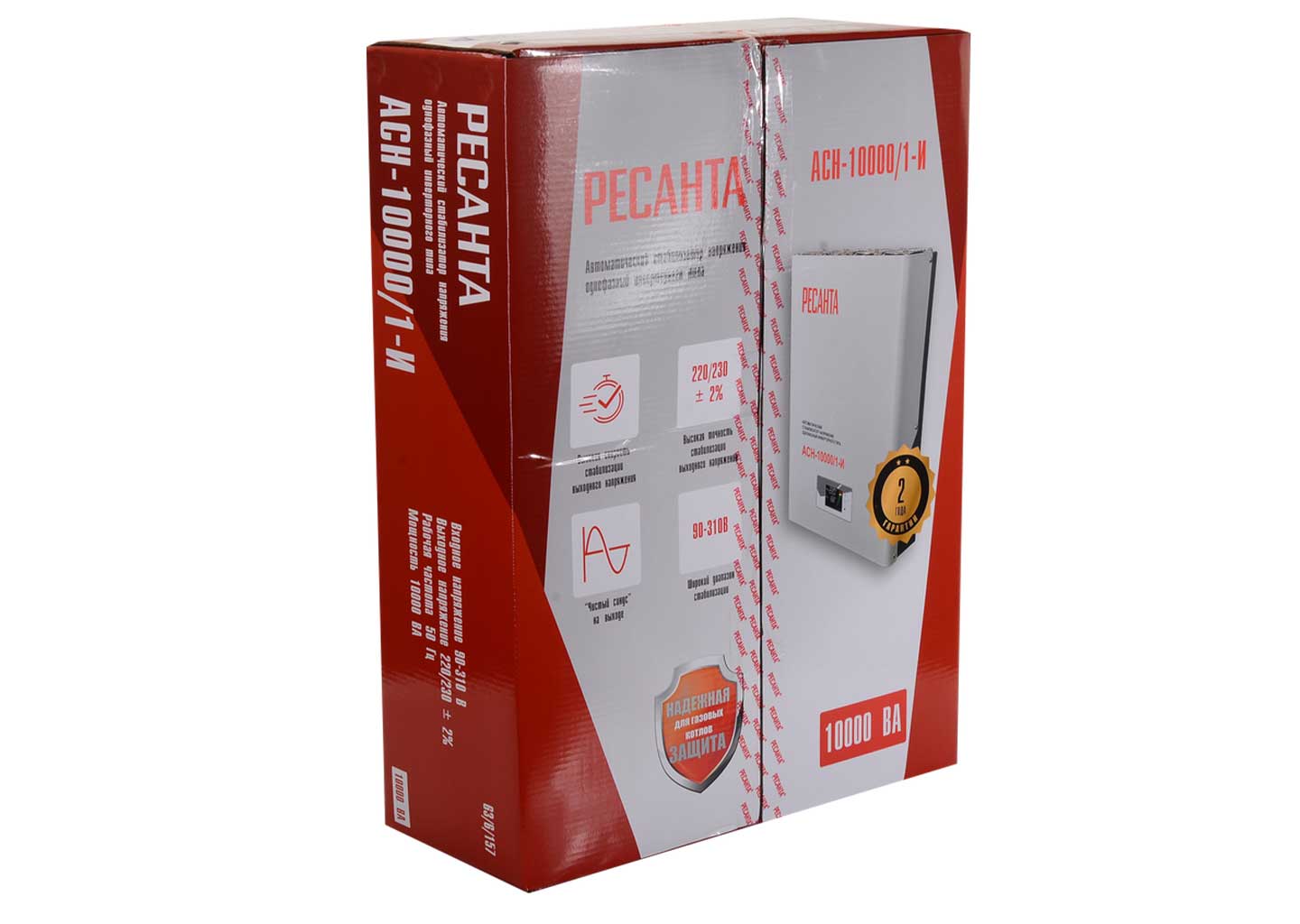 Инверторный стабилизатор напряжения Ресанта АСН-10000/1-И Инверторный стабилизатор напряжения Ресанта АСН-10000/1-И — изображение 2