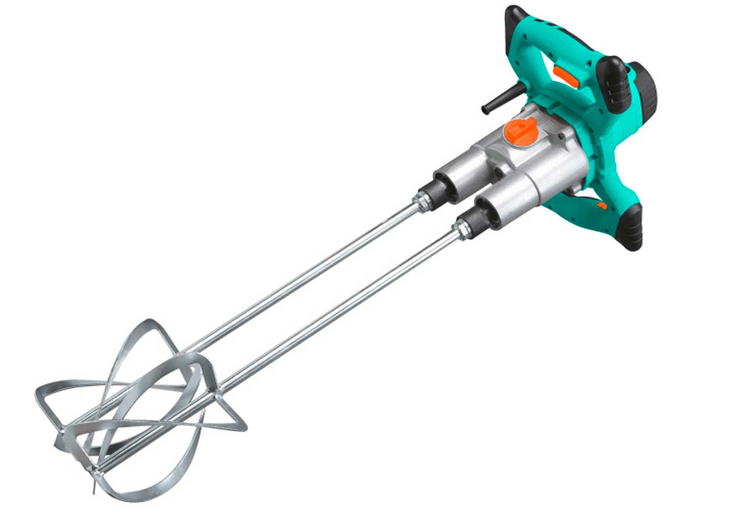 Дрель-миксер Sturm с двумя венчиками для перемешивания строительных смесей, клея и раствора на низких оборотах