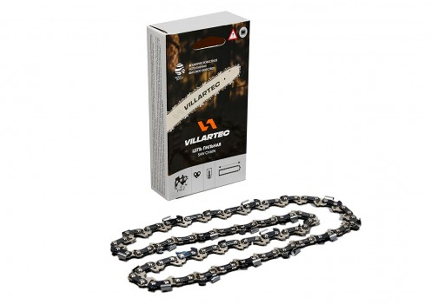 Цепь VILLARTEC 91PS 55 звеньев 3/8P 1,3 мм 16 дюймов Full-Chisel