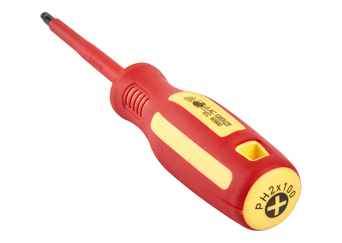 Отвертка диэлектрическая PH2x100мм ELITECH 231203 Отвертка диэлектрическая PH2x100мм ELITECH 231203 — изображение 2