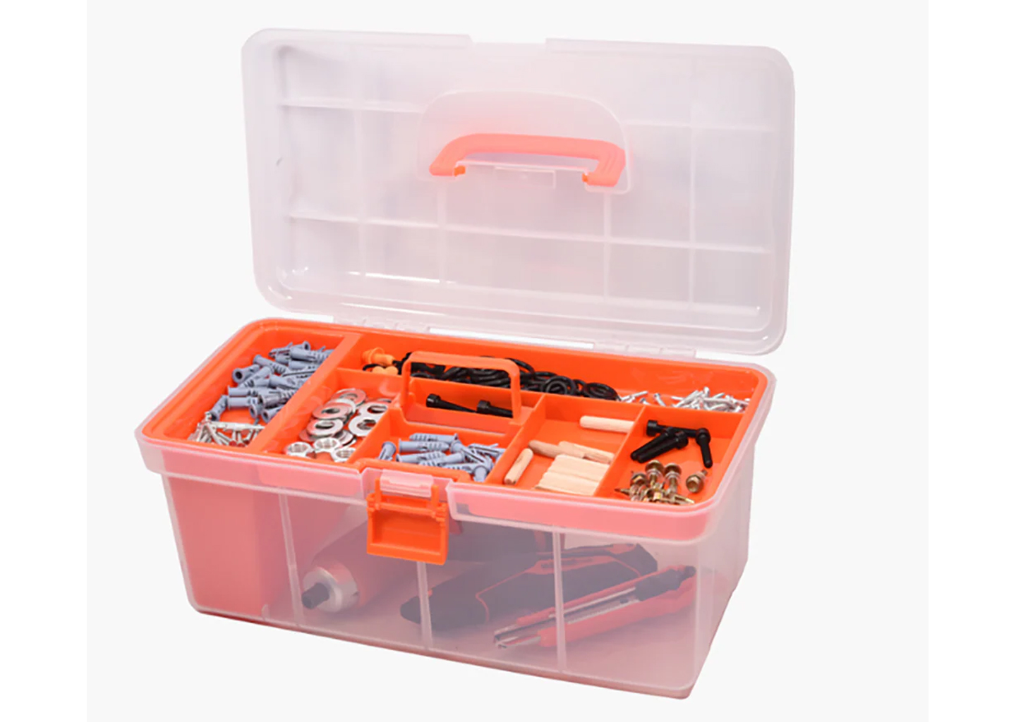 Кейс для инструментов HARDEN 520311 15 дюймов прозрачный пластиковый