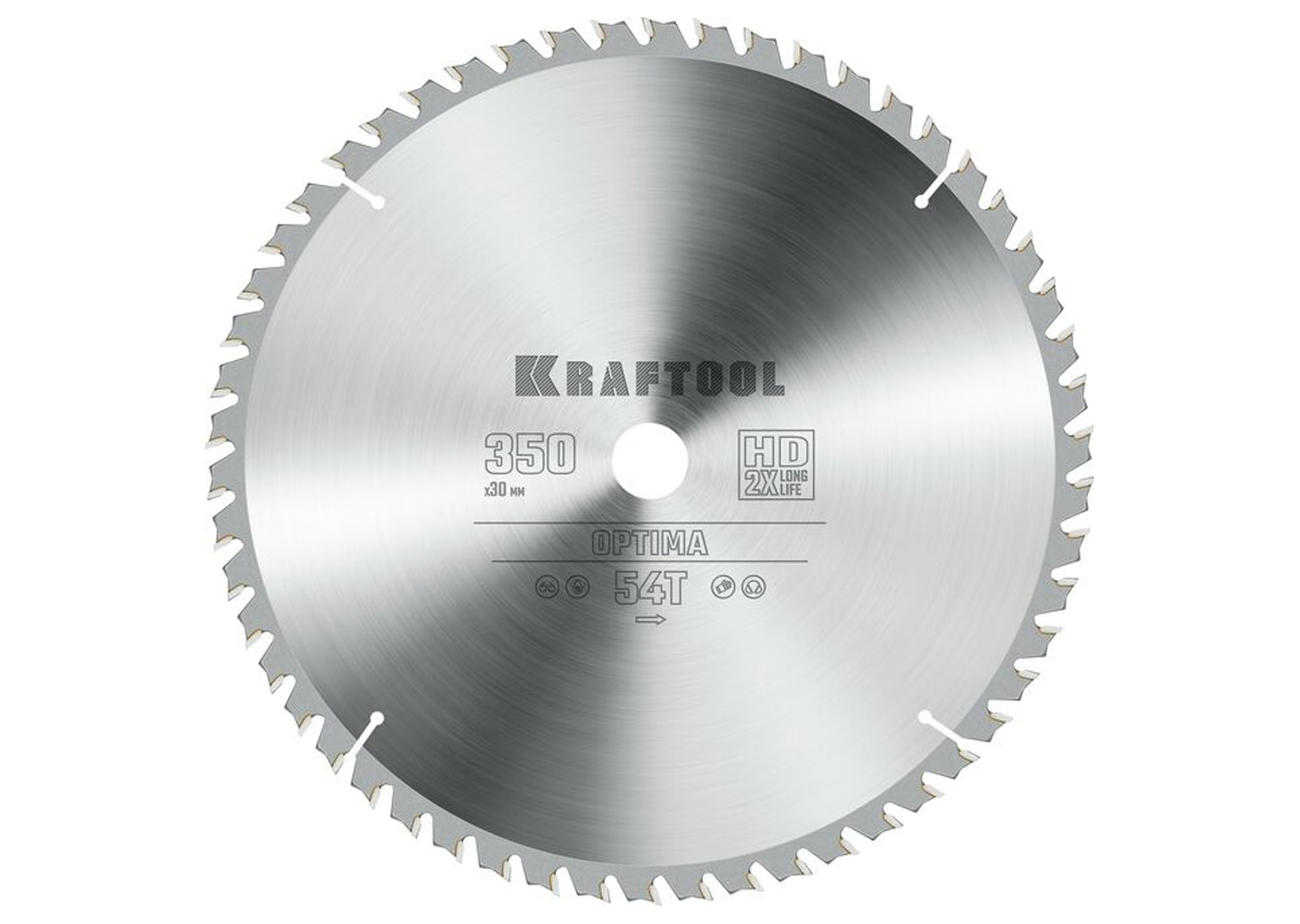Пильный диск по дереву KRAFTOOL Optima 36951-350-30 350 мм 30 мм 54 зуба