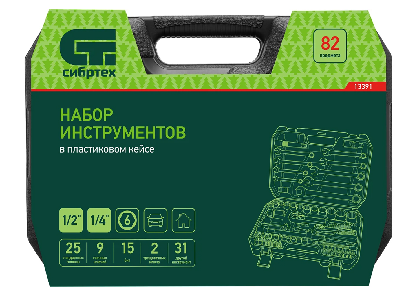 Набор инструментов СИБРТЕХ 13391 Набор инструментов СИБРТЕХ 13391 — изображение 3