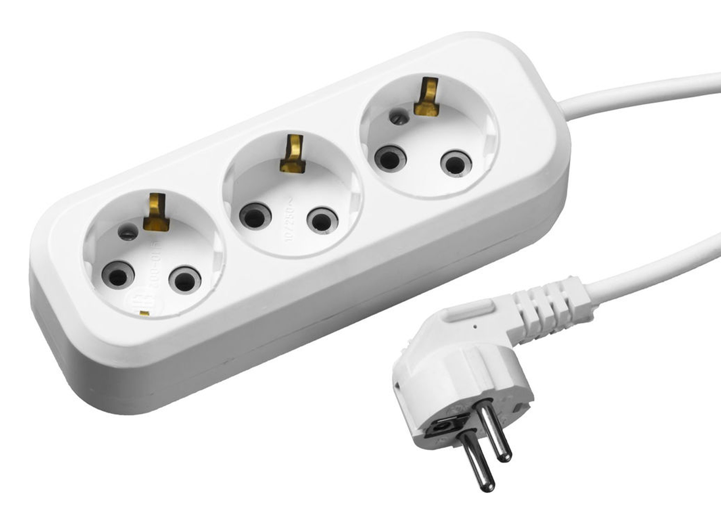 Бытовой удлинитель СИБИН У-30 55034-5 5 м 3 гнезда с заземлением