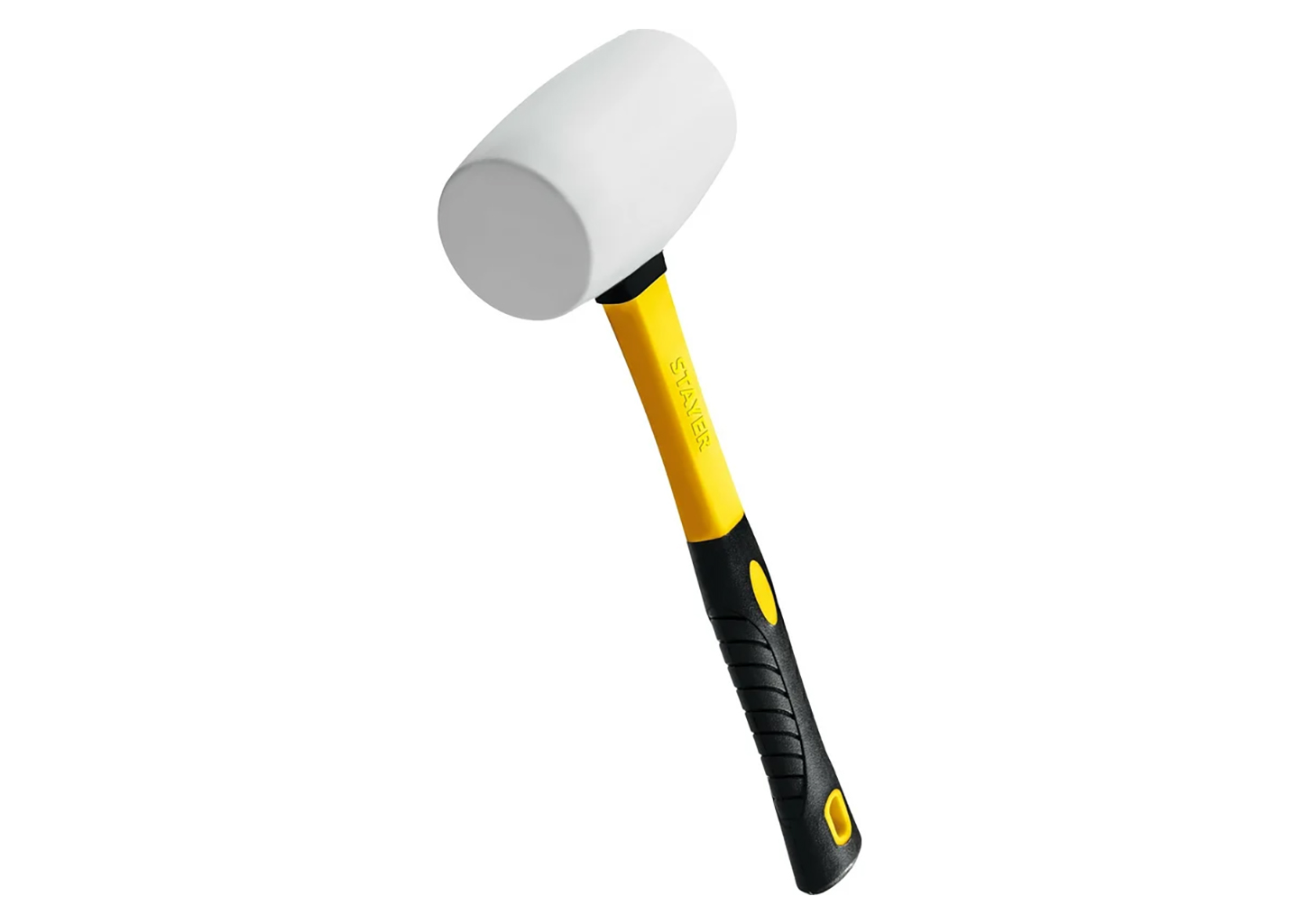 Белая резиновая киянка STAYER Professional 20533-450 450 г с фибергласовой рукояткой