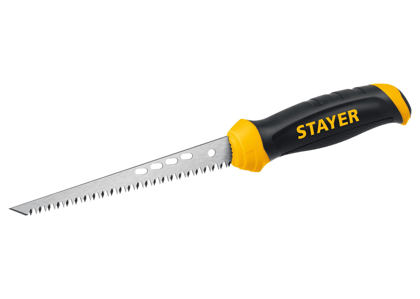 Выкружная ножовка по гипсокартону STAYER Professional 15173 с узким полотном 160 мм