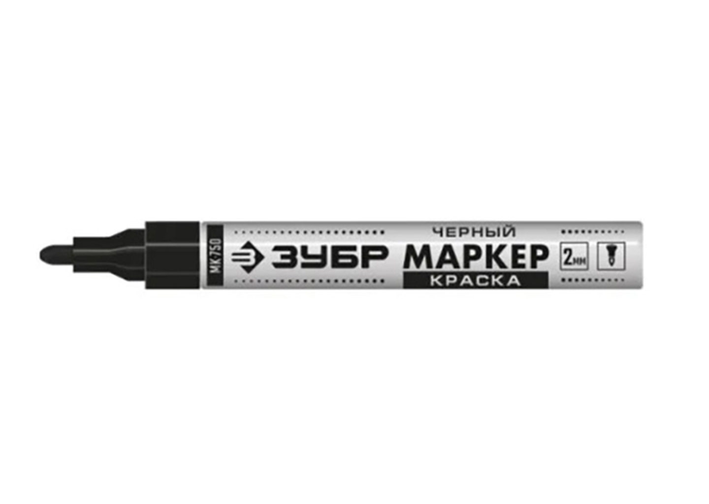 Черный маркер-краска ЗУБР МК-750 06325-2 Черный маркер-краска ЗУБР МК-750 06325-2 — изображение 7