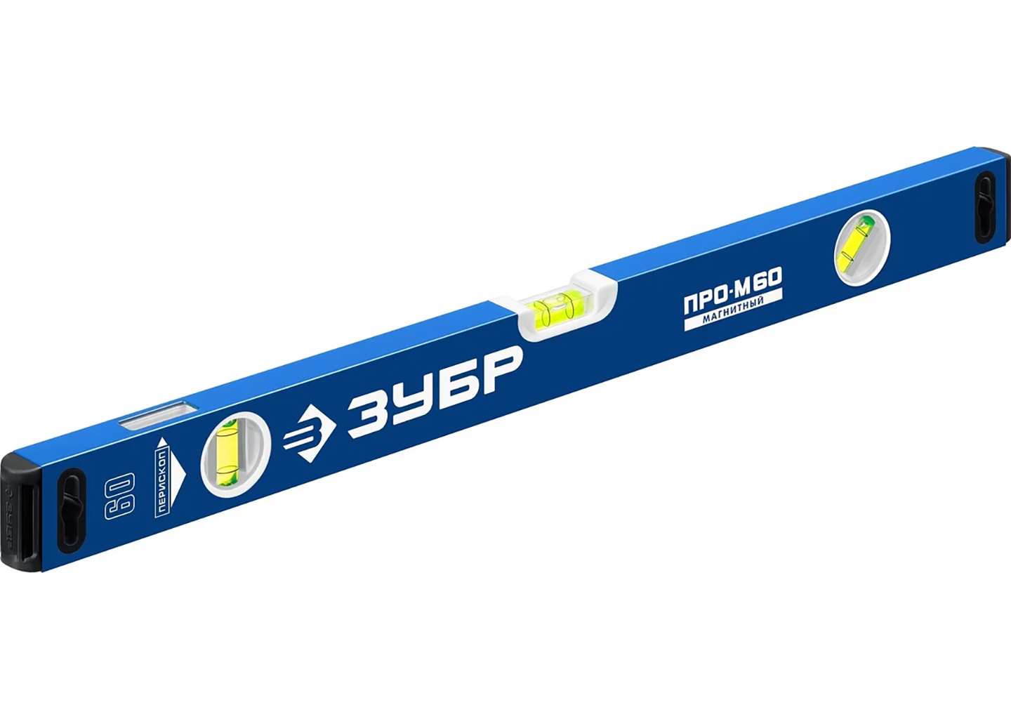Усиленный магнитный уровень ЗУБР ПРО-М 34589-060 600 мм с зеркальным глазком
