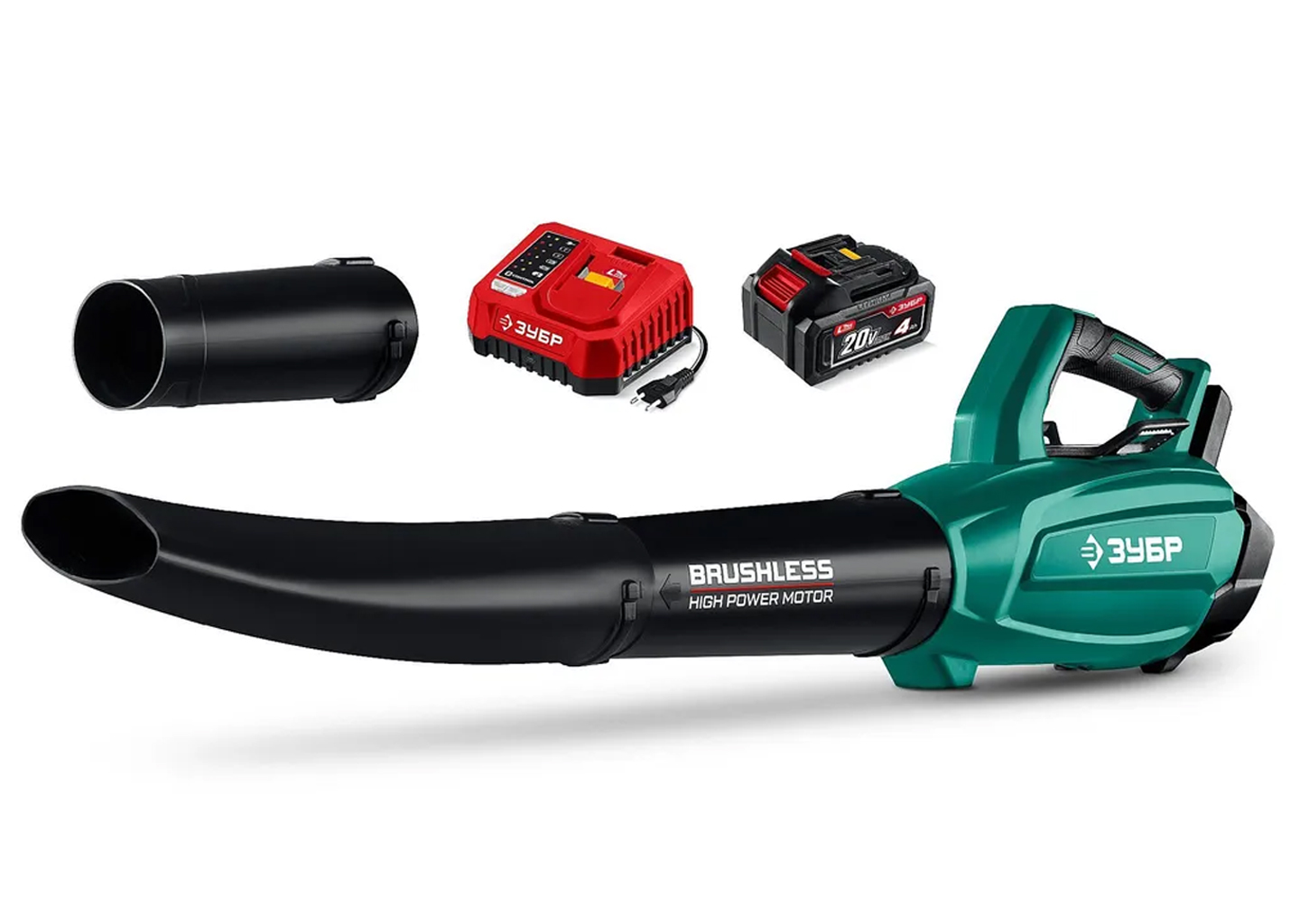 Воздуходувка аккумуляторная ЗУБР ВА-800-41 20В с АКБ 4 А·ч