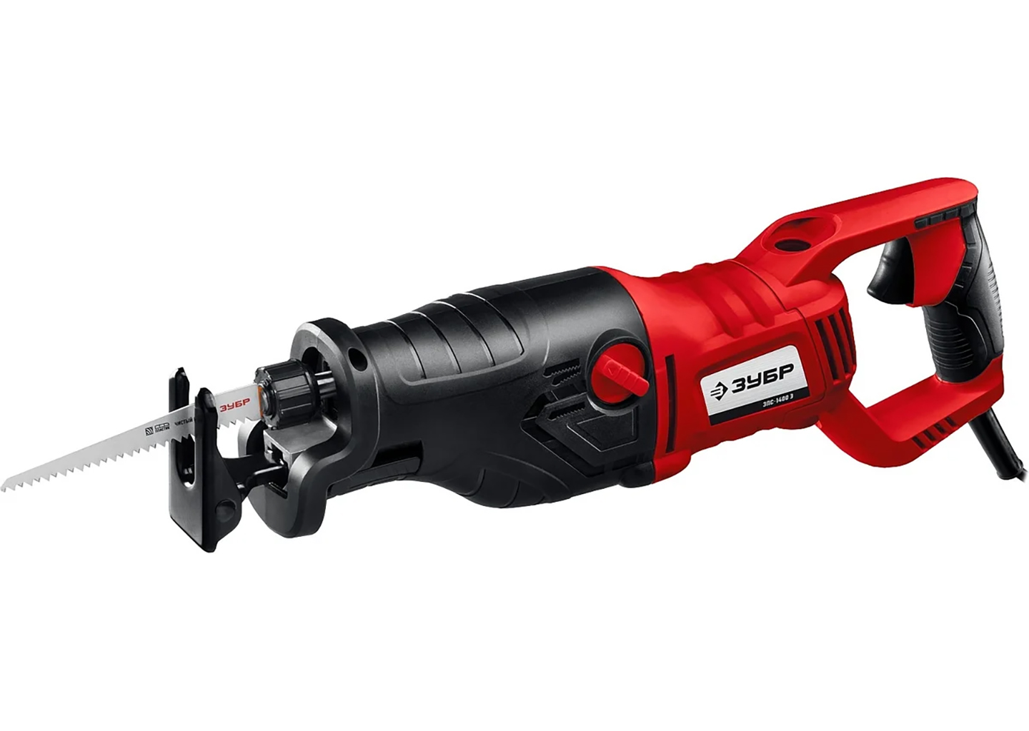 Сабельная пила ЗУБР ЗПС-1400 Э, 1400 Вт, маятниковый ход