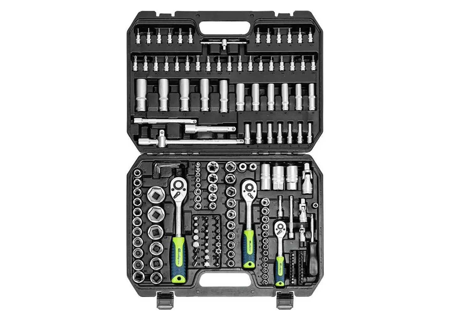 Набор инструментов СИБРТЕХ 14171 в пластиковом кейсе, 172 предмета