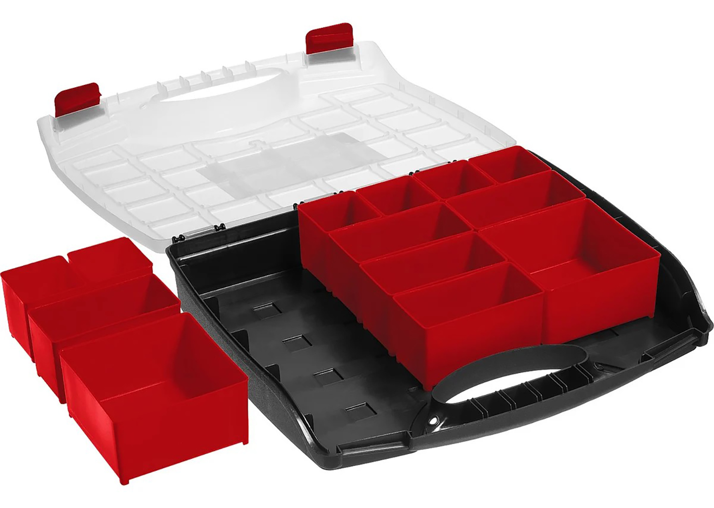 Пластиковый органайзер с 13 съемными лотками ЗУБР ВОЛГА-13 38034-13 Пластиковый органайзер с 13 съемными лотками ЗУБР ВОЛГА-13 38034-13 — изображение 3