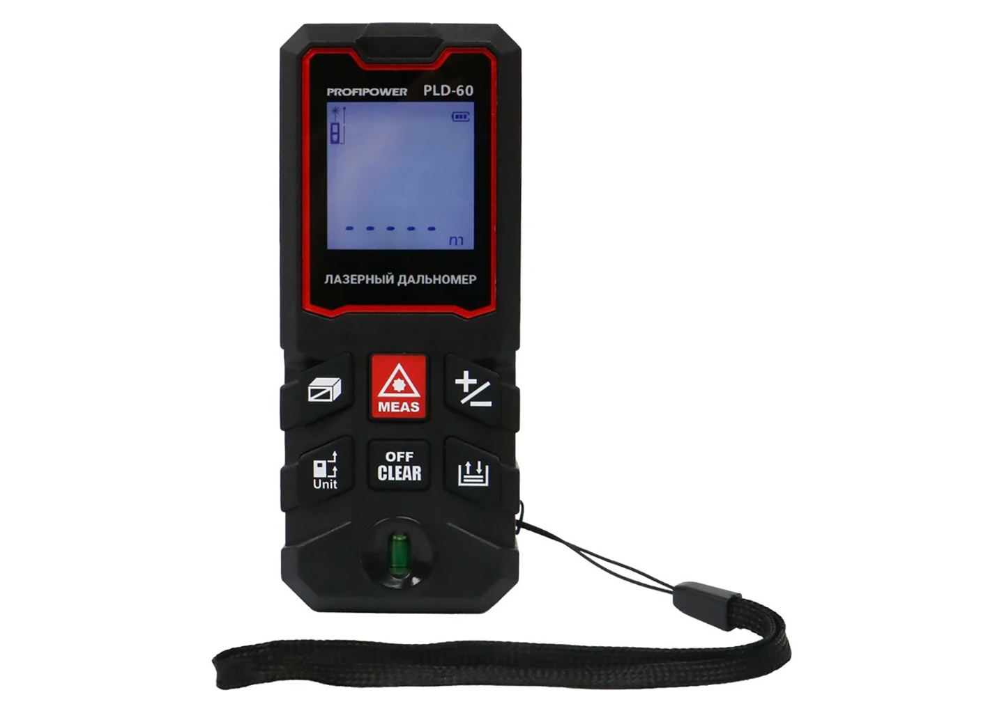 Лазерный дальномер PROFIPOWER PLD-60 E0268 60 м для измерения расстояния, площади и объема