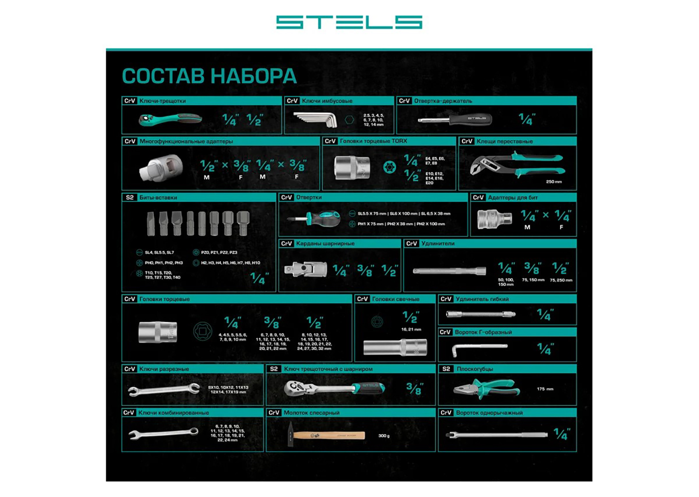 Набор инструментов STELS 14107 Набор инструментов STELS 14107 — изображение 46