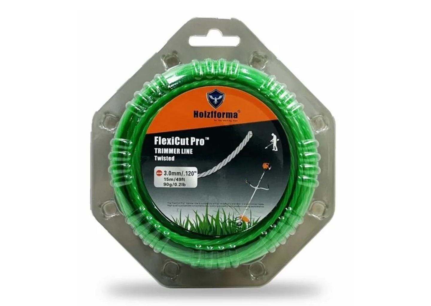 Леска триммерная Holzfforma FlexiCut Pro TW003015PRO 3,0 мм 15 м витая