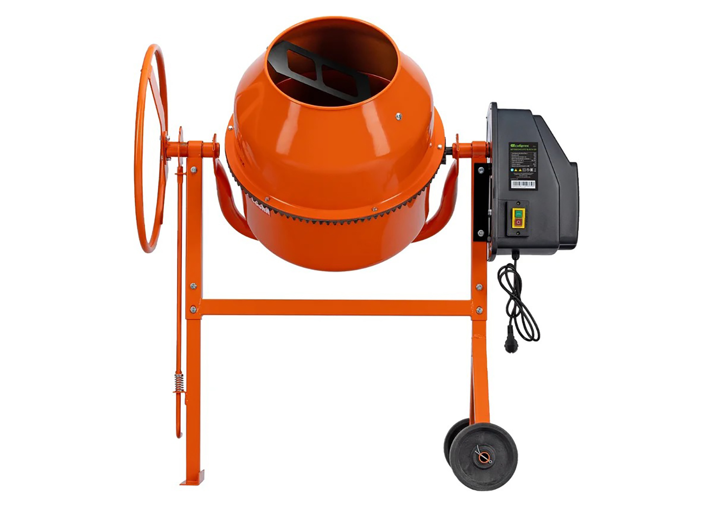 Бетоносмеситель СИБРТЕХ БСН-130 95511 с чугунным венцом и баком 130 л