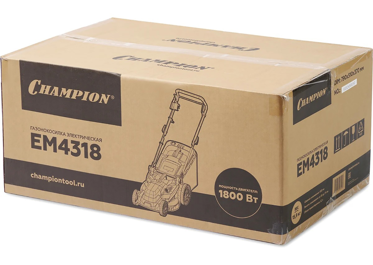 Электрическая газонокосилка CHAMPION EM4318 43 см 1800 Вт с мульчированием Электрическая газонокосилка CHAMPION EM4318 43 см 1800 Вт с мульчированием — изображение 11