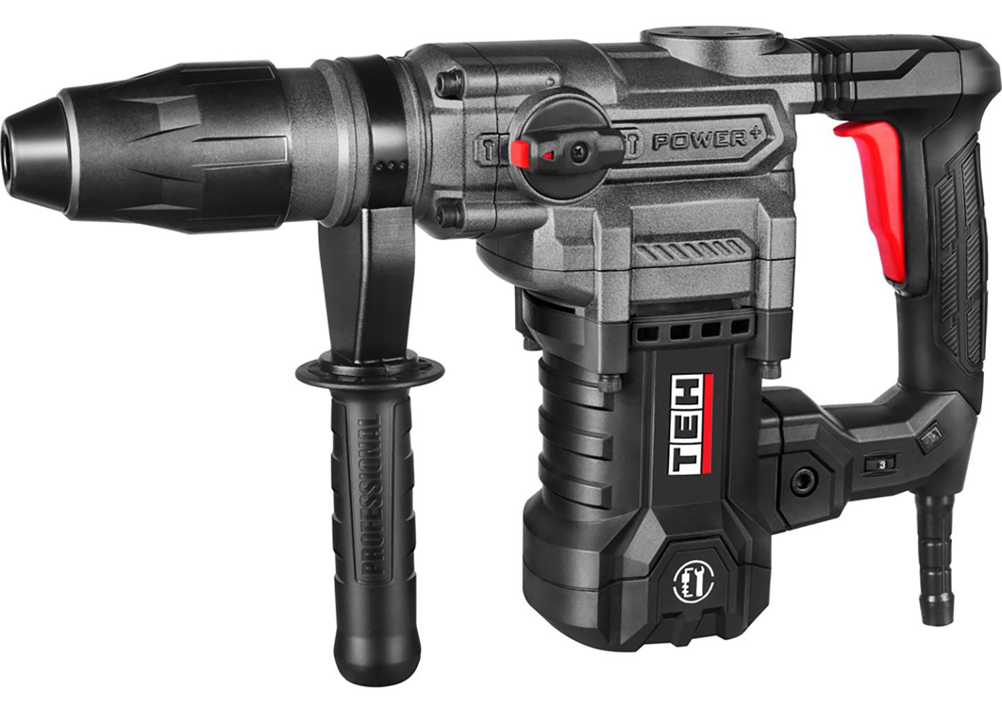 Перфоратор TEH TH4017V SDS-max 1600 Вт для бурения бетона и демонтажа