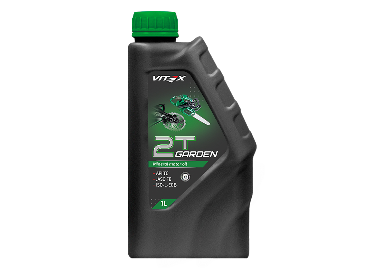 Масло моторное минеральное Vitex Garden 2T 1 л v334401 для двухтактных двигателей