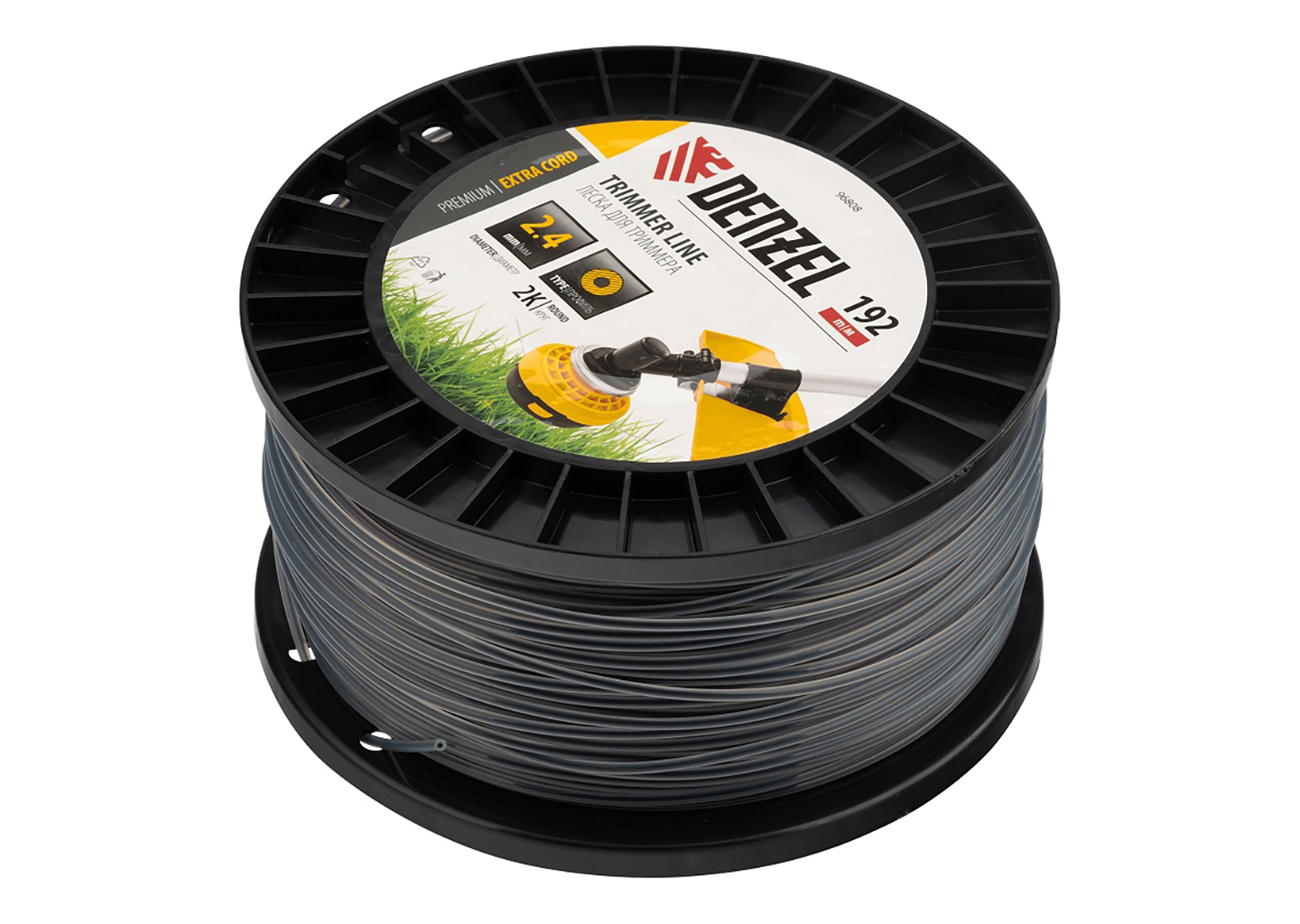 Леска DENZEL 96808 EXTRA CORD 2,4 мм × 192 м