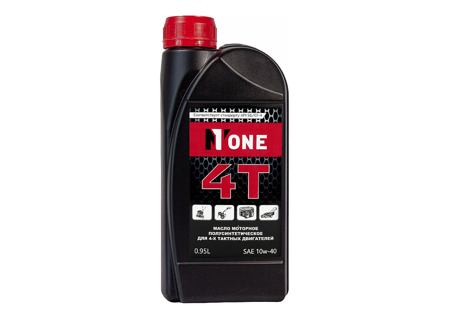 моторное полусинтетическое масло NUMBER ONE SAE 10W-40 API SL/CF 0,95 л для 4-тактных двигателей