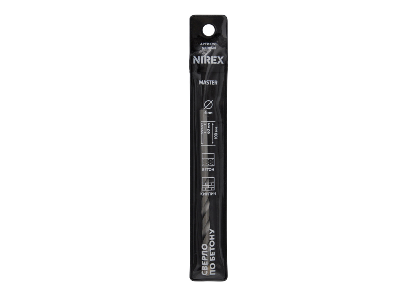 Сверло по бетону 6×100 мм NIREX Master NBD0601 Сверло по бетону 6×100 мм NIREX Master NBD0601 — изображение 3