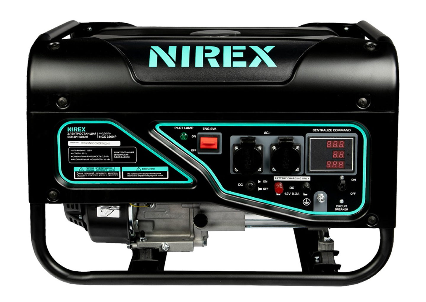 бензиновая электростанция NIREX NGG 3500 P 3,5 кВт с AVR