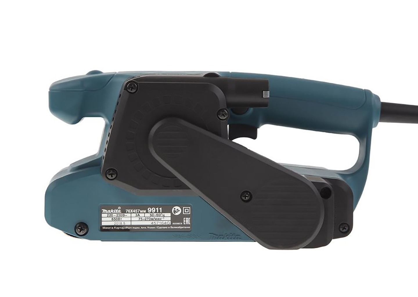 Ленточная шлифмашина Makita 9911 K 650 Вт с регулировкой скорости Ленточная шлифмашина Makita 9911 K 650 Вт с регулировкой скорости — изображение 4