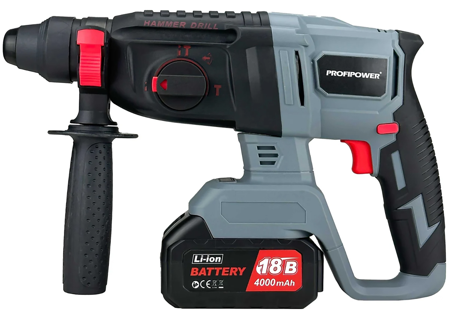 Аккумуляторный перфоратор PROFIPOWER MKDHR-18V T0058 SDS-Plus 20 В