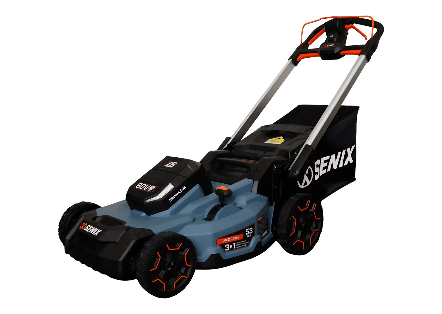 аккумуляторная самоходная газонокосилка SENIX LPSX6-H-EU 60 В