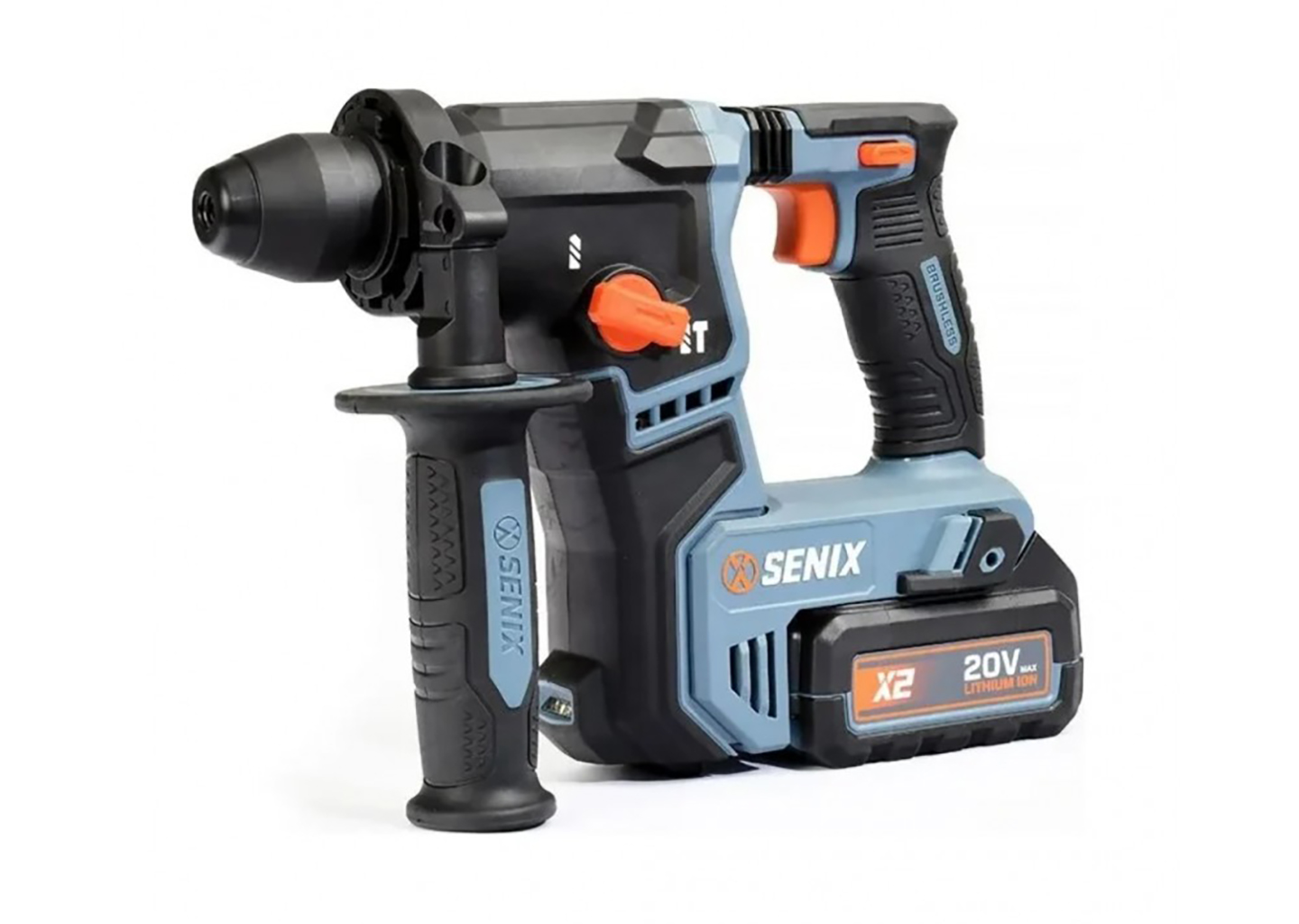 Аккумуляторный перфоратор SENIX PDRX2-M2-EU SDS-Plus с аккумулятором 4 А·ч и ЗУ