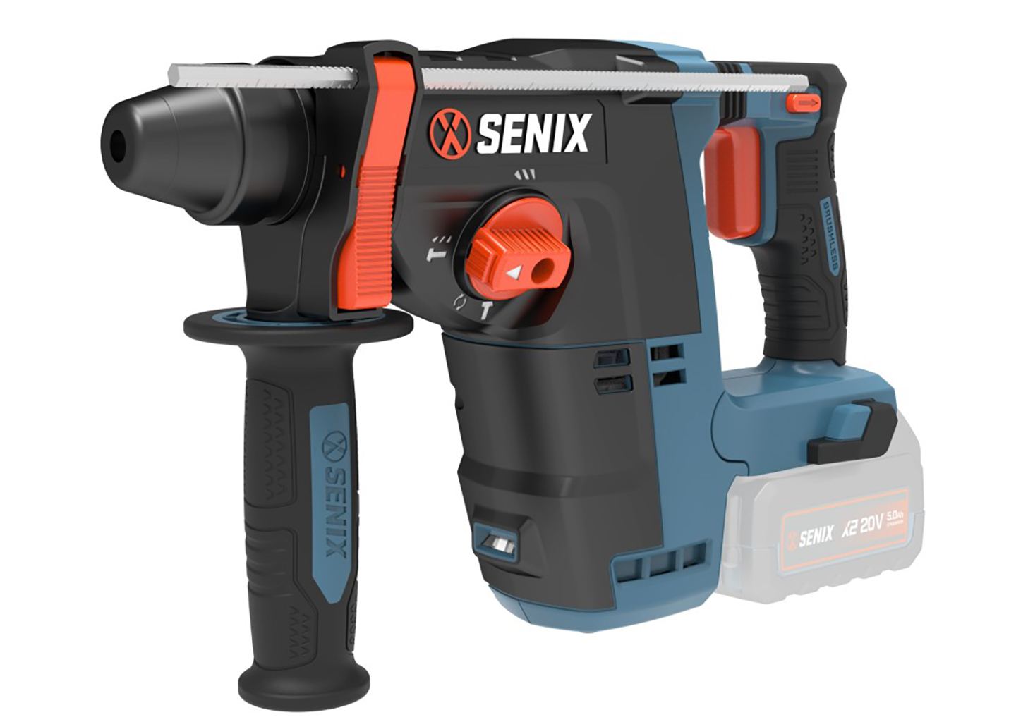 аккумуляторный перфоратор SENIX PDRX2-M4-EU-0 SDS-Plus 20В без АКБ и ЗУ