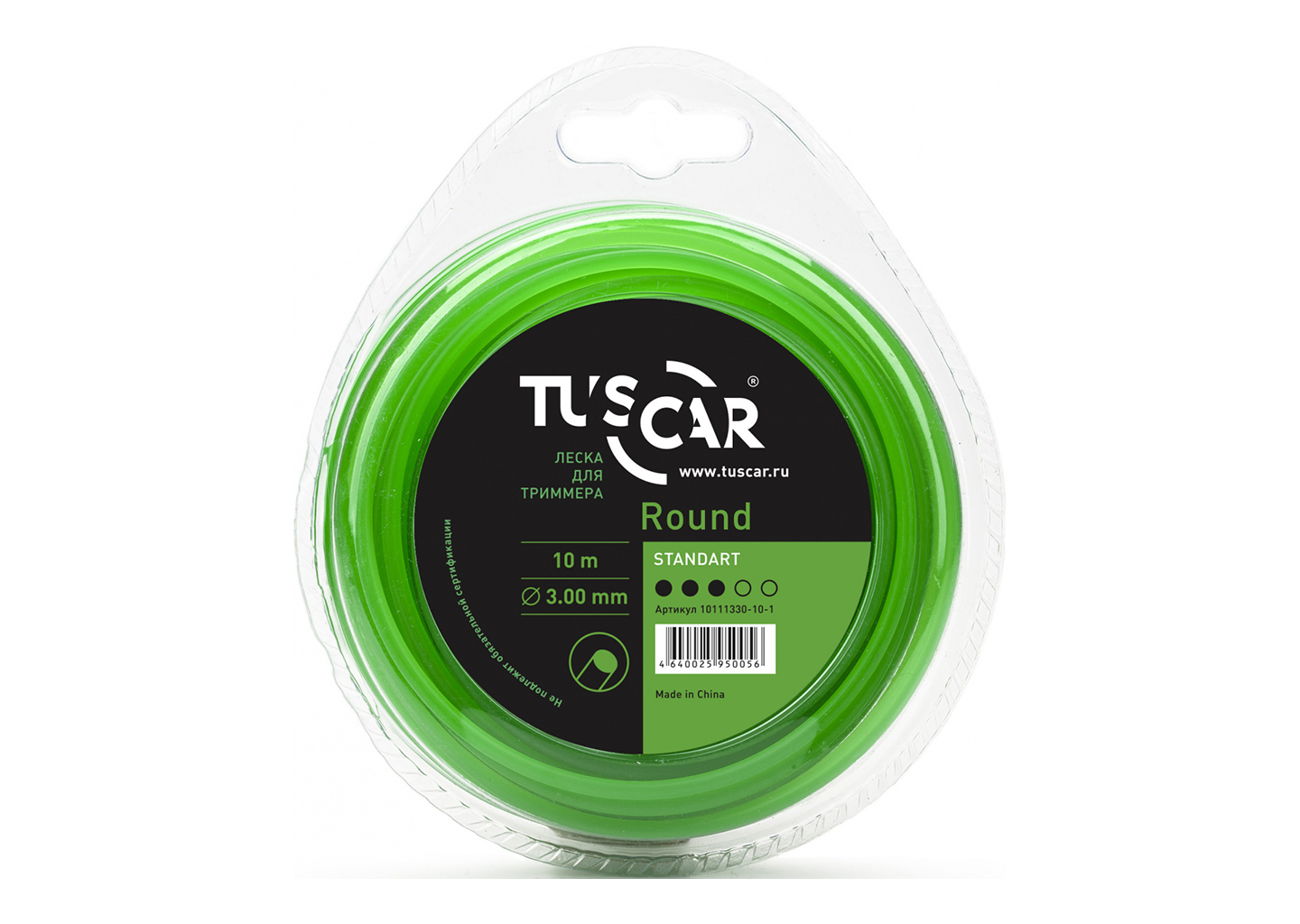 Леска для триммера TUSCAR Round Standart 3.0 мм 10 м 10111330-10-1
