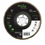 Диск лепестковый торцевой TUSCAR 125х22,2 T27 P60 50214000013-60-0 для УШМ