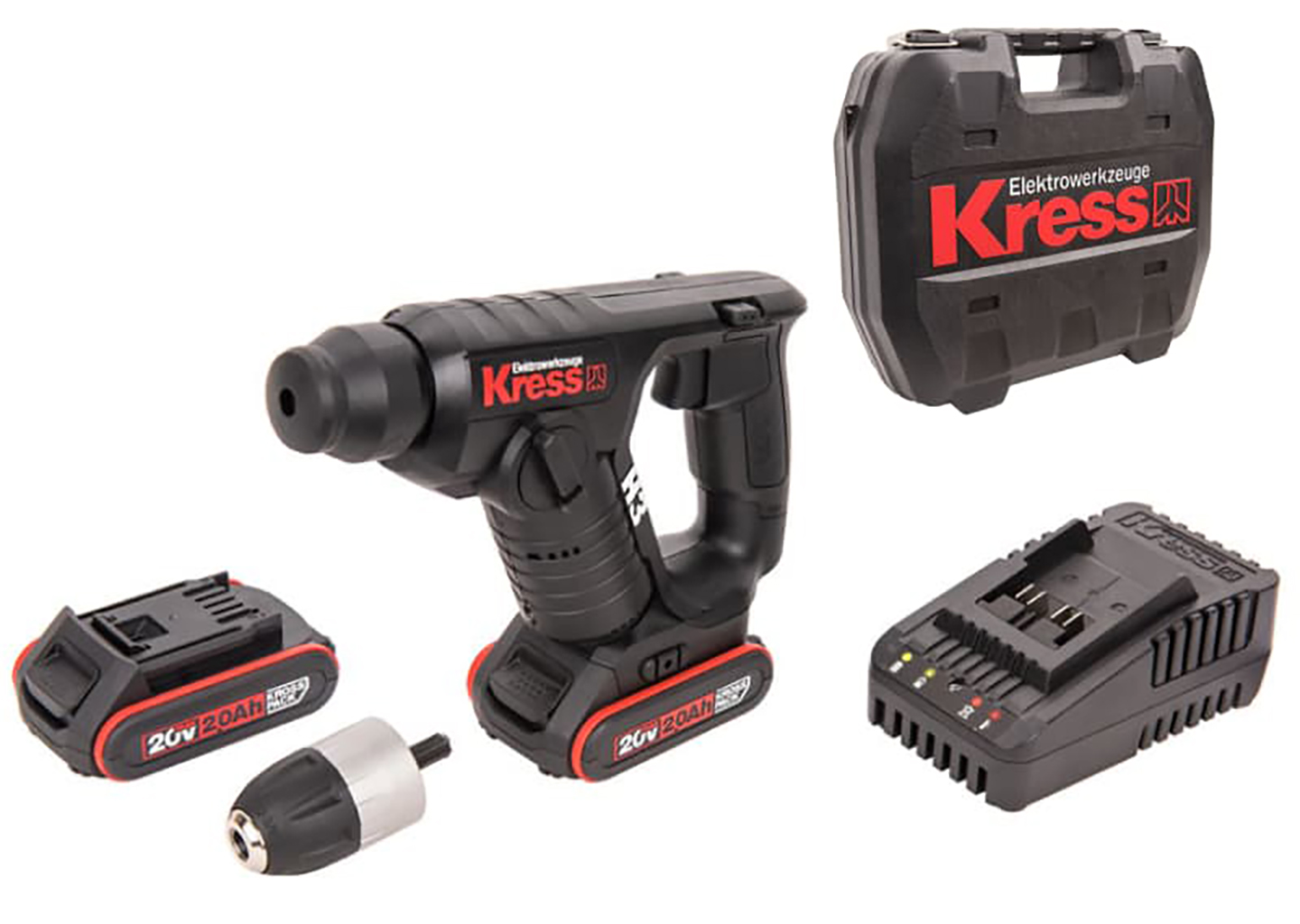 аккумуляторный перфоратор KRESS KU381 20V SDS-Plus 1.5 Дж