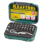 Набор бит с мини-трещоткой KRAFTOOL EXPERT 26157-H33 33 предмета
