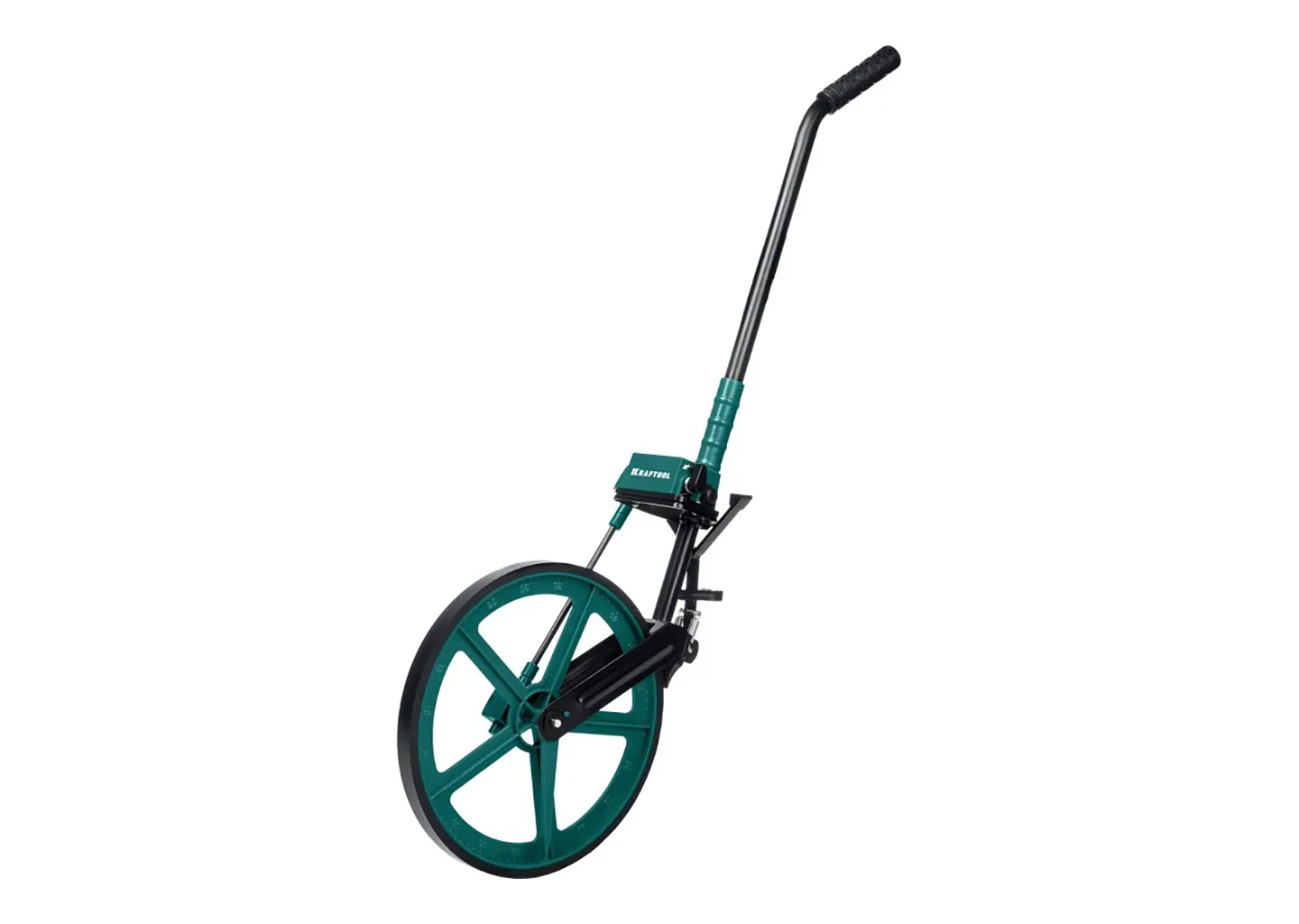 Измерительное колесо KRAFTOOL 34756 с металлическим шасси и складной рукояткой