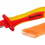 Диэлектрический нож электрика KRAFTOOL KN-7 45400 с пяткой VDE