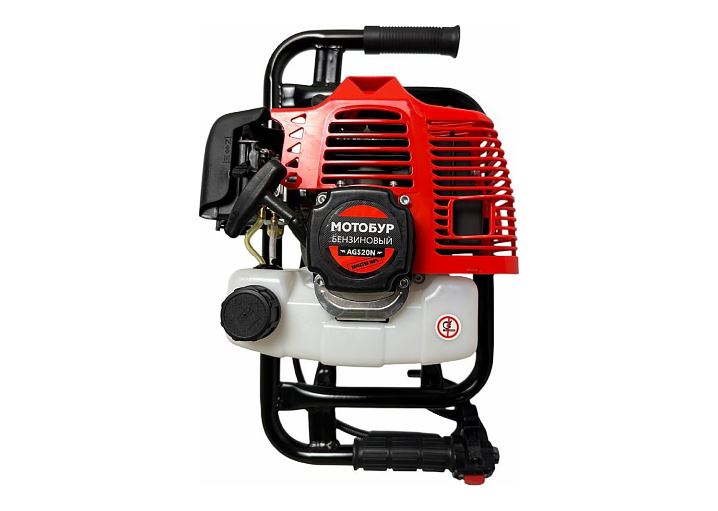 Мотобур ONEMOTO AG520N 2300 Вт с двухтактным двигателем 52 см³