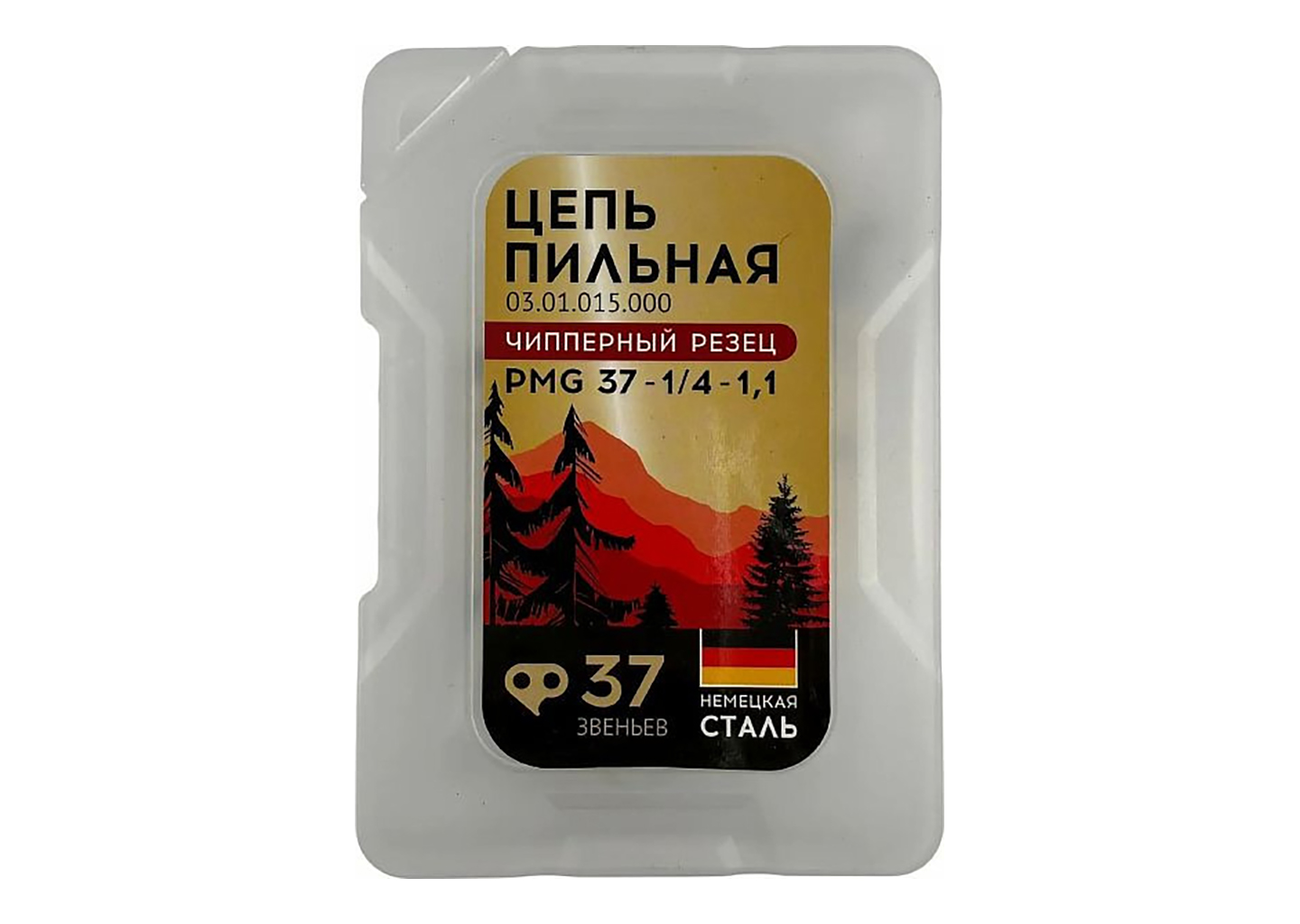 Цепь для пил ONEMOTO PMG 37-1/4-1.1 GOLD PRO 37 звеньев 1/4 1.1 мм