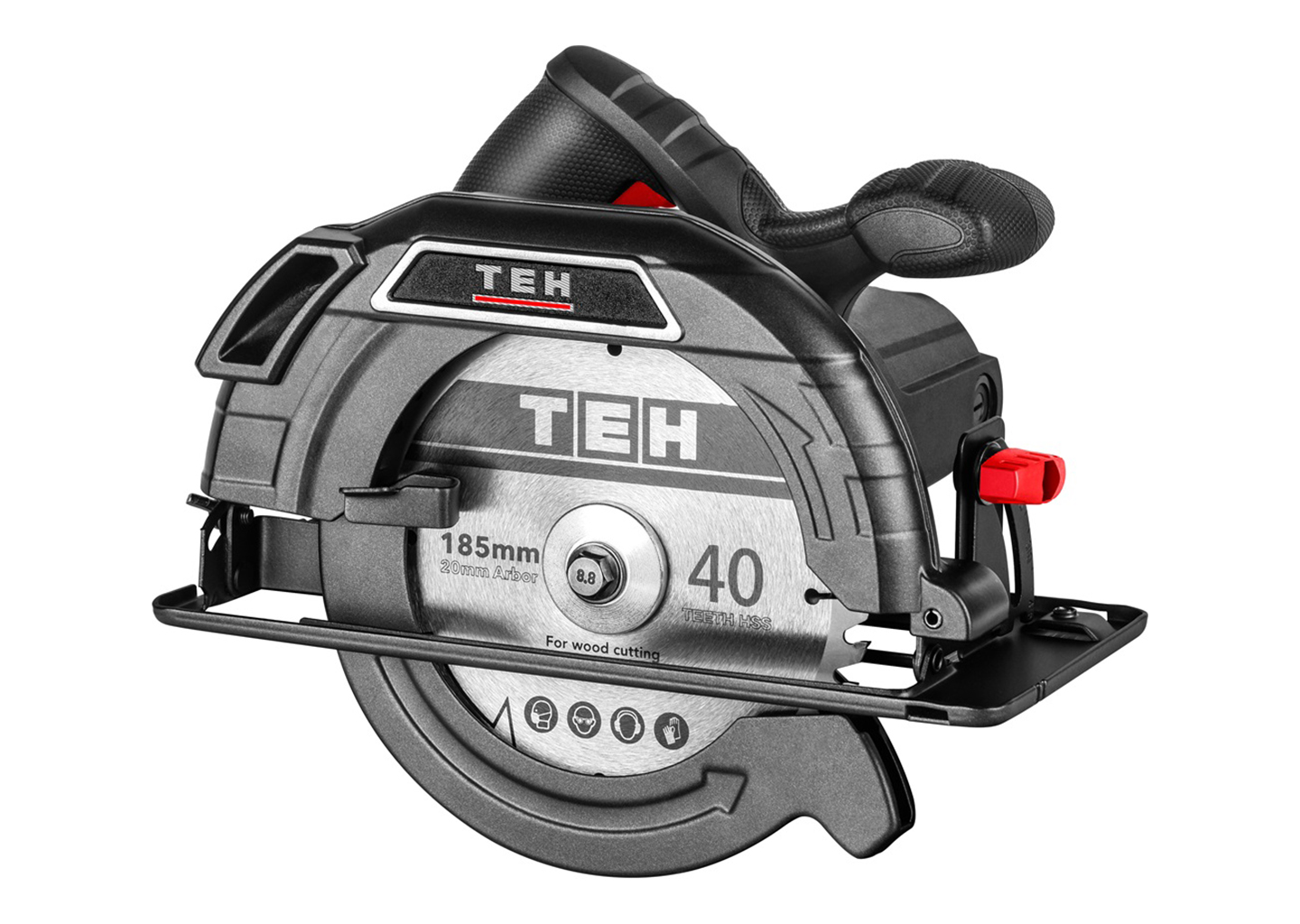 Пила дисковая 185 мм TEH TC18515 мощностью 1400 Вт