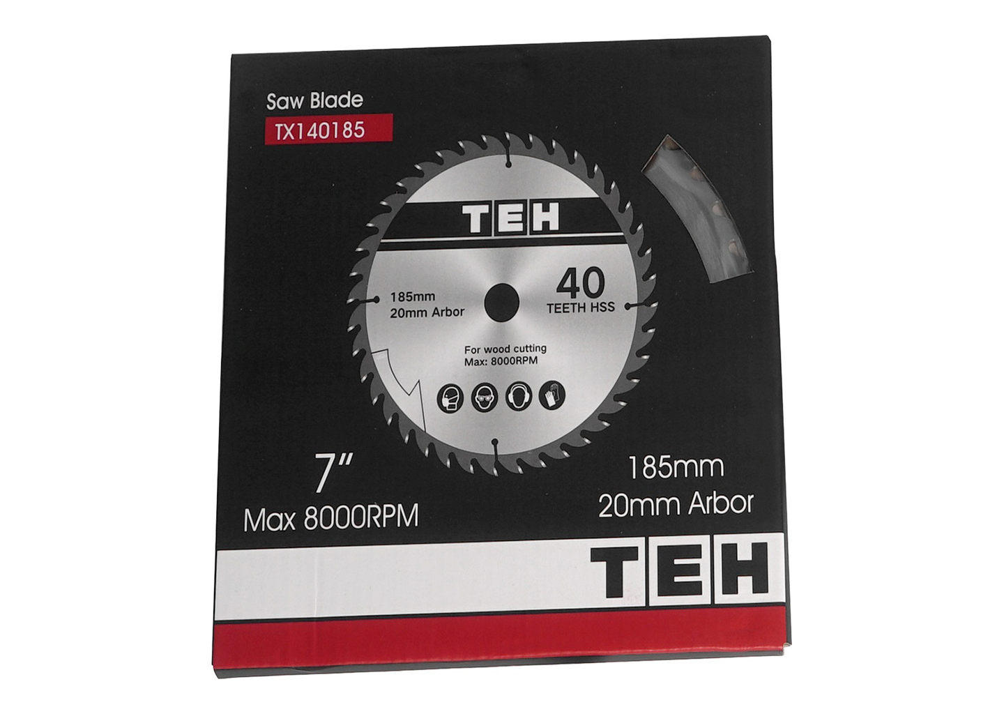 Пила дисковая (циркулярная) TEH TC18515 185 мм 1400 Вт с регулировкой глубины пропила Пила дисковая (циркулярная) TEH TC18515 185 мм 1400 Вт с регулировкой глубины пропила — изображение 7