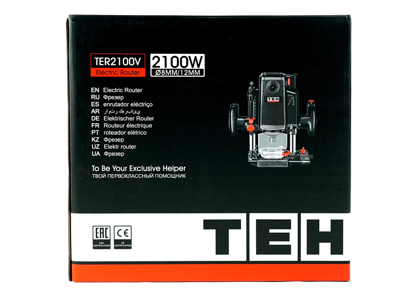 Фрезер ручной TEH TER2100V 2100 Вт с регулировкой оборотов Фрезер ручной TEH TER2100V 2100 Вт с регулировкой оборотов — изображение 9