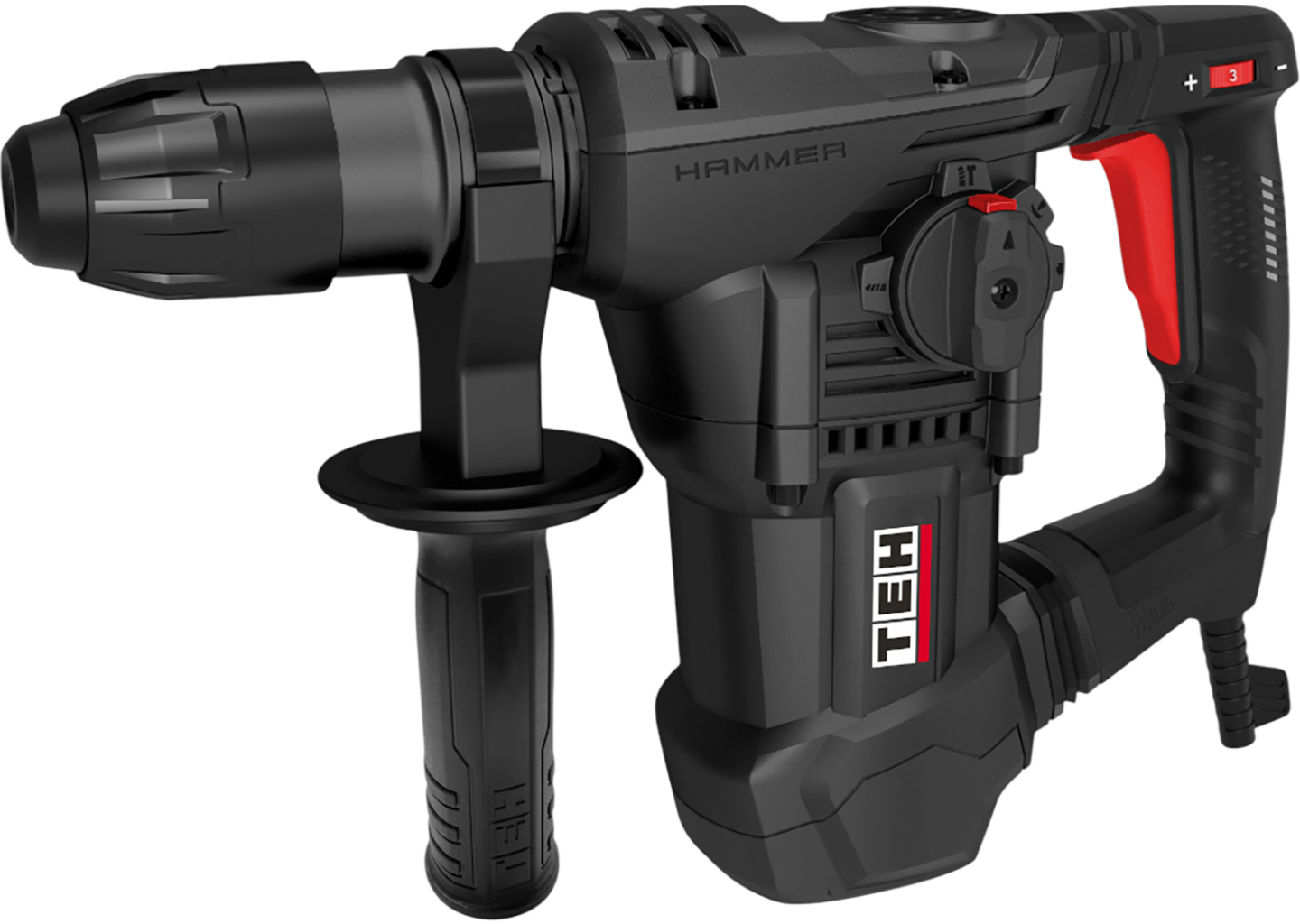 Перфоратор TEH TH3818V 1600 Вт SDS-plus с кейсом и оснасткой