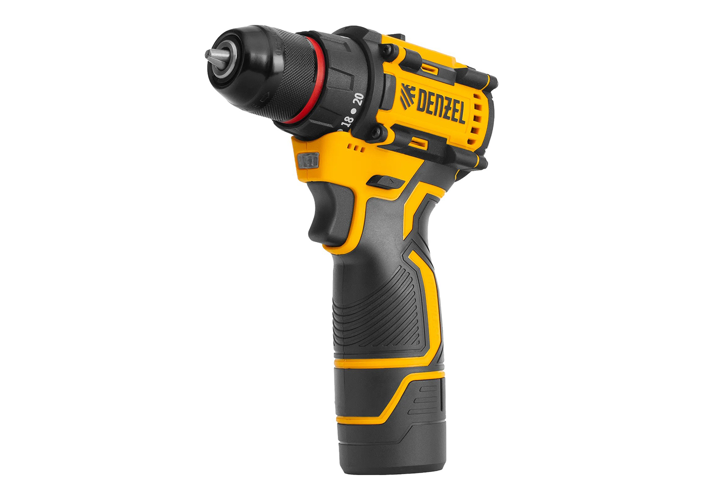 Дрель-шуруповерт аккумуляторная бесщеточная DENZEL CDH-BL-12 12 В 45 Н·м с двумя аккумуляторами и кейсом