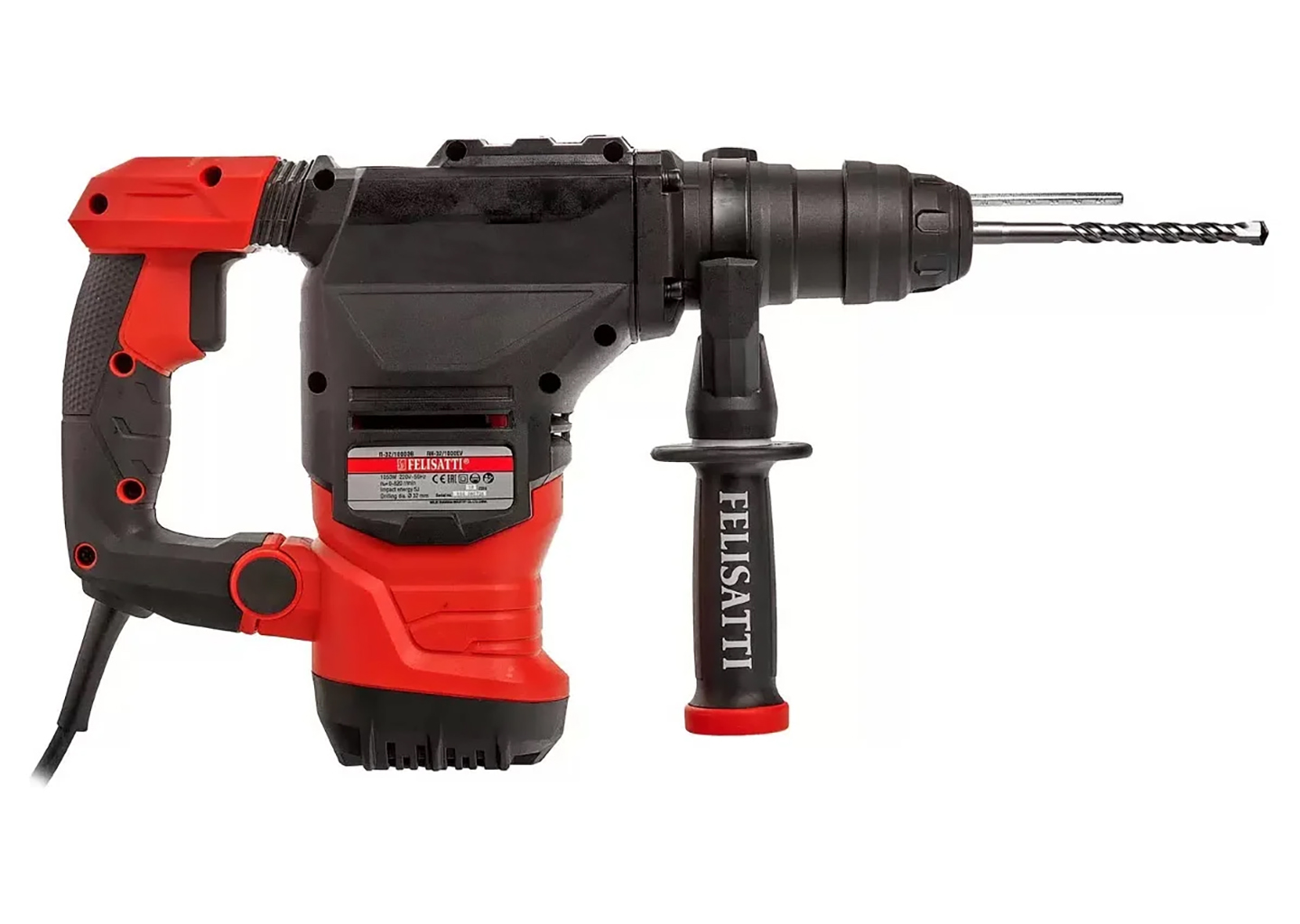 Перфоратор электрический FELISATTI FT7008 32 мм 1500 Вт SDS-Plus 6 Дж Перфоратор электрический FELISATTI FT7008 32 мм 1500 Вт SDS-Plus 6 Дж — изображение 5