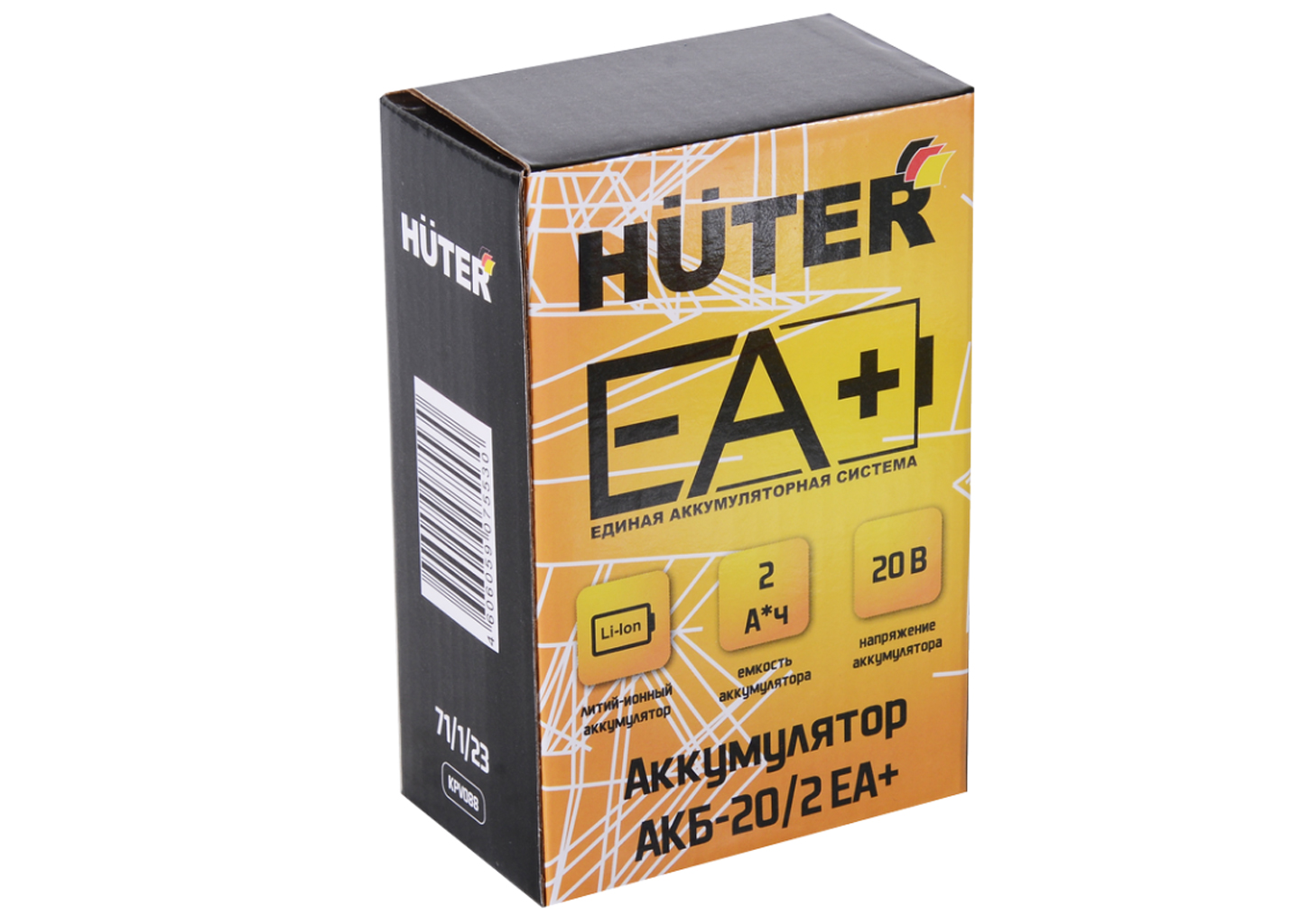 Аккумулятор АКБ Huter АКБ-20/2 ЕА+ 2 А·ч 20 В для щёточного инструмента Аккумулятор АКБ Huter АКБ-20/2 ЕА+ 2 А·ч 20 В для щёточного инструмента — изображение 2