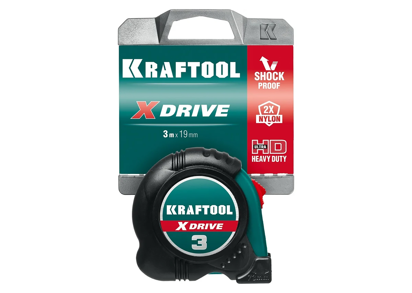 Рулетка измерительная KRAFTOOL X-Drive 34122-03-19 3 м × 19 мм с нейлоновым покрытием ленты Рулетка измерительная KRAFTOOL X-Drive 34122-03-19 3 м × 19 мм с нейлоновым покрытием ленты — изображение 4